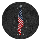 DAROUND 421 SH BK Flag at Rest Shimmer Black